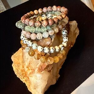 Multi-Color Beaded Bracelet Set